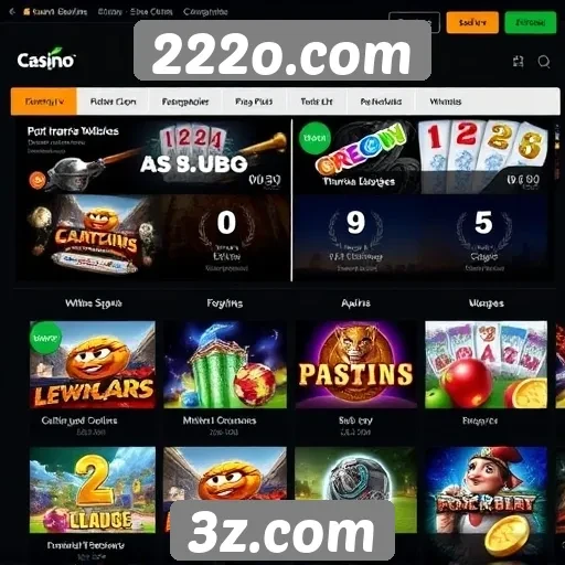 Evolução das ofertas de jogos em 222o.com